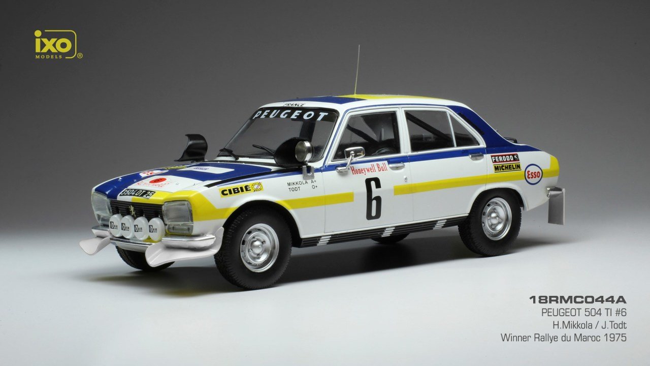 1:18 1975 Peugeot 504 TI #6 Mikkola Todt Rallye