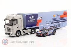 1:43 2019 Mercedes Benz Actros MP4 ''Hyundai Motorsport'' WRC Motorsport Araç Taşıyıcı