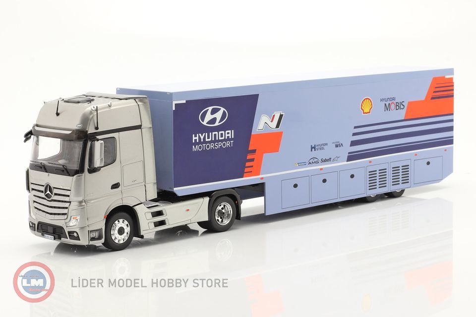1:43 2019 Mercedes Benz Actros MP4 ''Hyundai Motorsport'' WRC Motorsport Araç Taşıyıcı