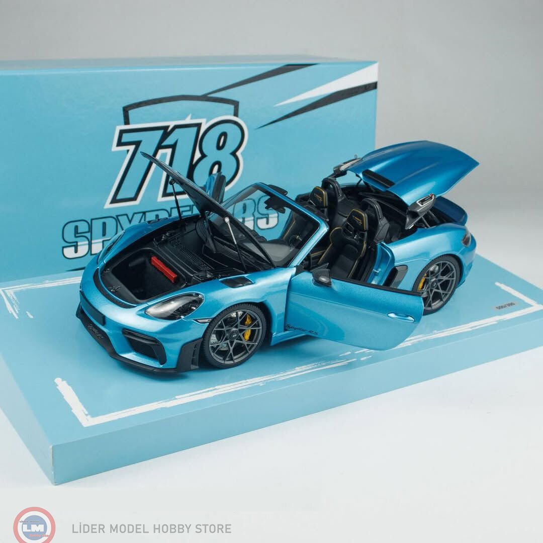 1:18 Minichamps 2024 Porsche 718 Spyder RS Ipanema Blue