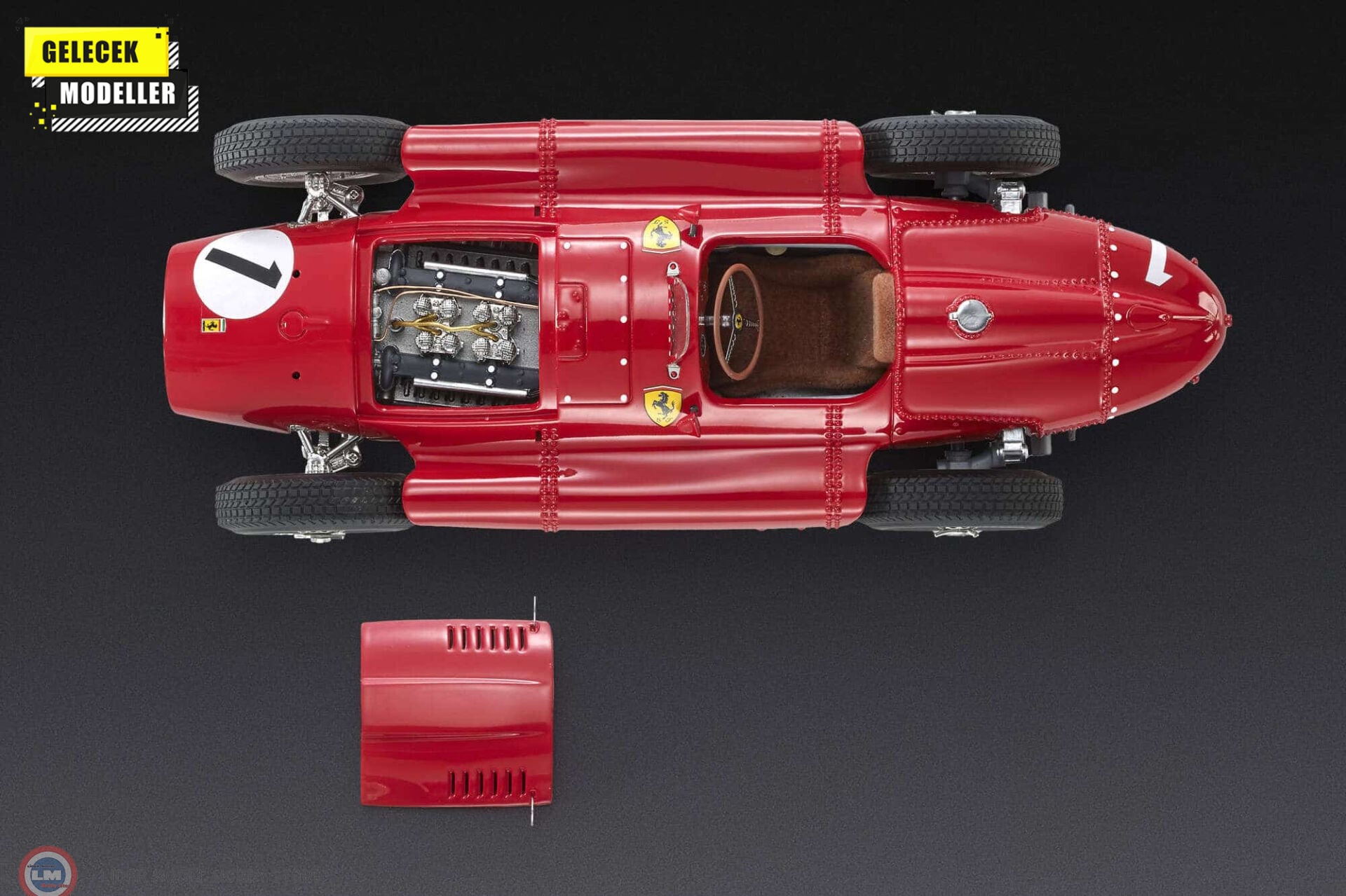 1:12 GP Replicas 1956 Ferrari D50 - #1 J. M. Fangio - Winner British GP