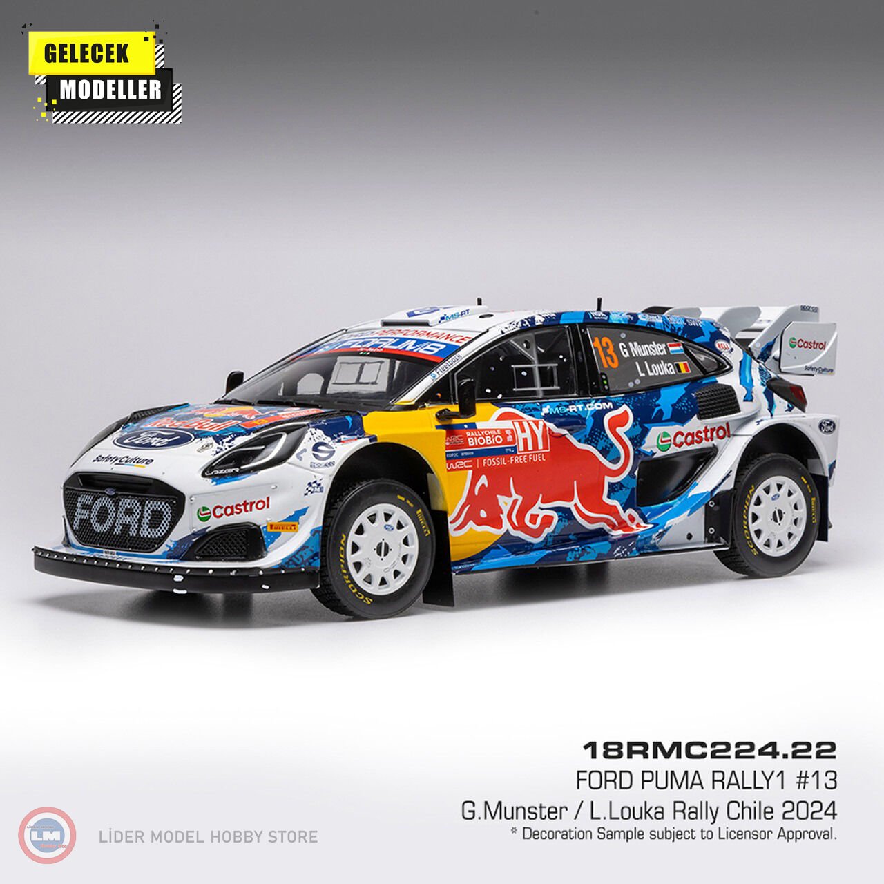 1:18 IXO Ford Puma Rally1 Rally Chile 2024 #13