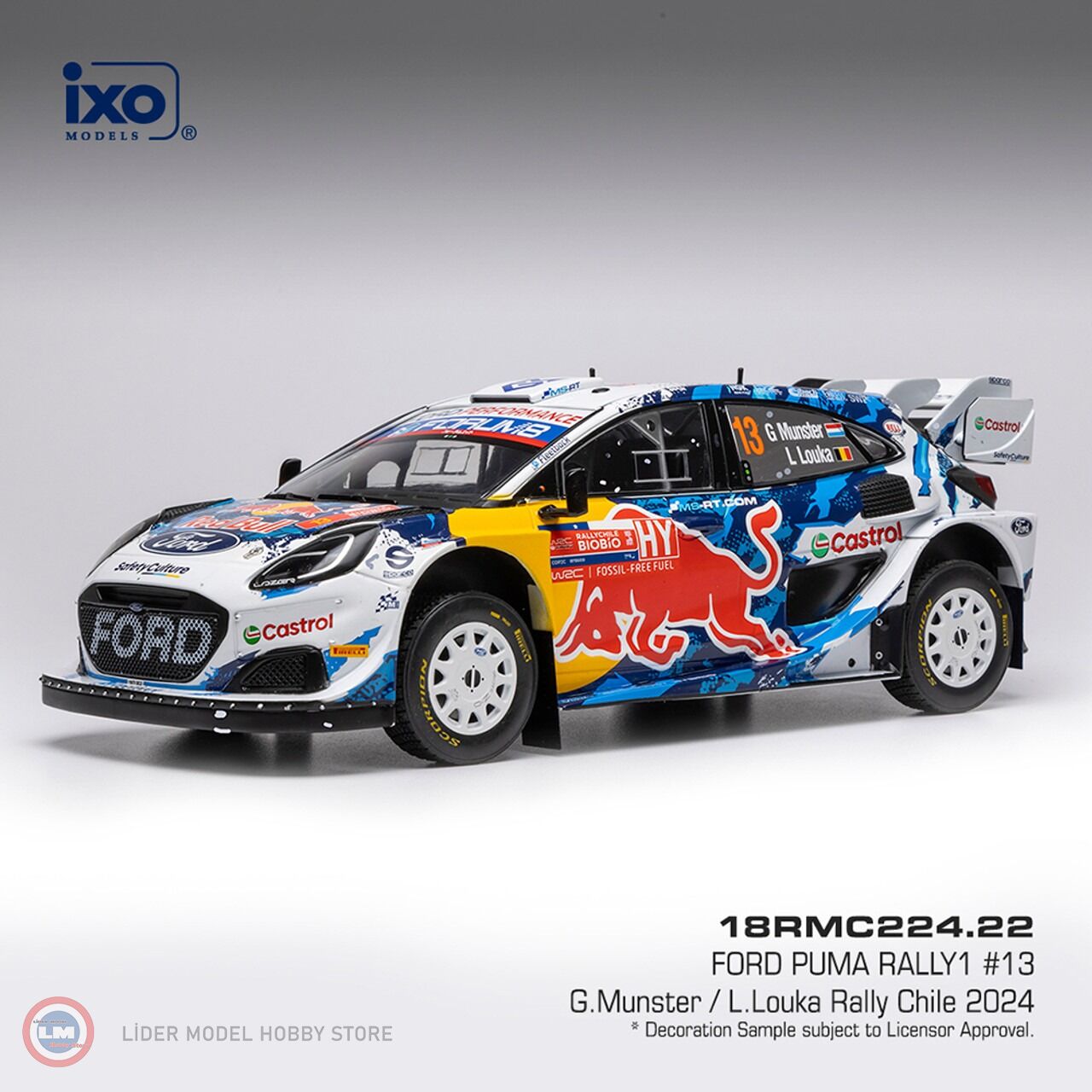 1:18 IXO Ford Puma Rally1 Rally Chile 2024 #13