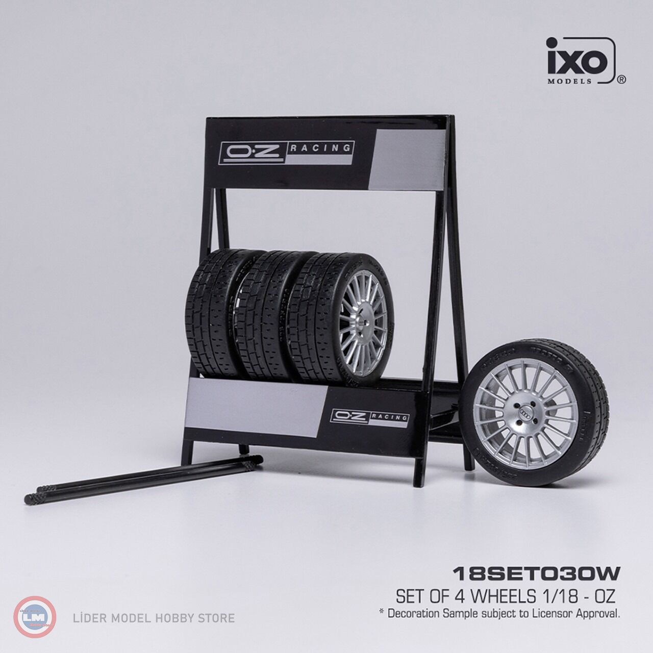 1:18 IXO OZ Racing, Standlı Jant Lastik Seti