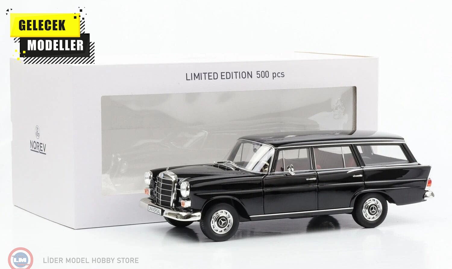 1:18 1966 Mercedes Benz 200 Universal W110 B II - black