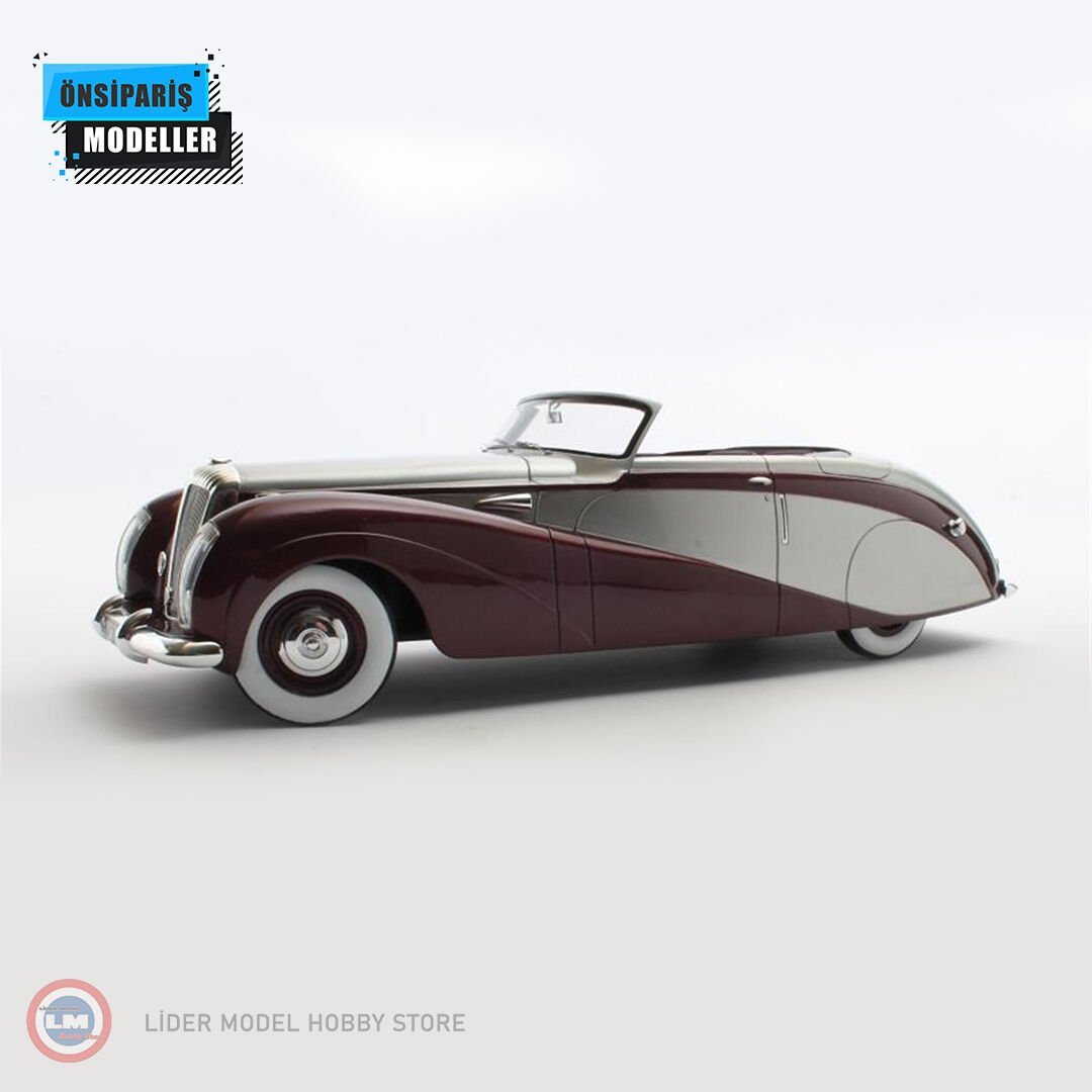 1:18 Matrix 1953 Daimler DE36 Hooper Green Goddess Maroon Silver