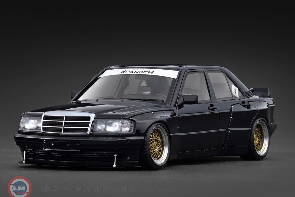 1:18 Ignition  Model 1990 Mercedes Benz W201 190E Pandem Black