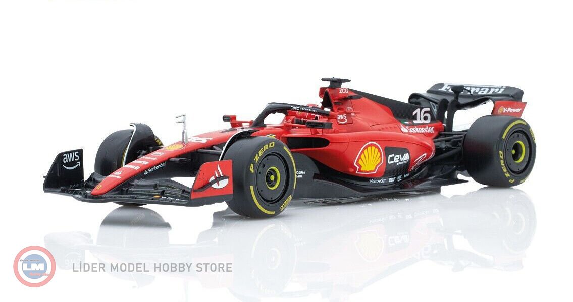Burago - 1:18 Burago 2023 Ferrari F1 #16 CHARLES LECLERC SEASON