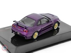 ミニカー 2002 NISSAN SKYLINE GT-R (R34) MOTOR MAX Mini GT Nissan Skyline GT-R R34 Bayside Blue 1:64 Diecast Model