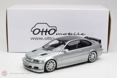 1:18 OTTO 2001 BMW E46 M3 GTR Street Titan Silver