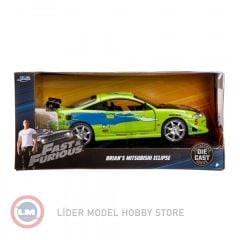 1:24 1995 BRIAN'S Mitsubishi Eclipse Green The Fast & Furious