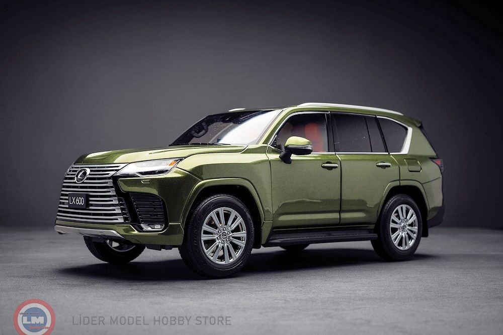 1:18 LCD Model 2023 Lexus LX600 Noria Green