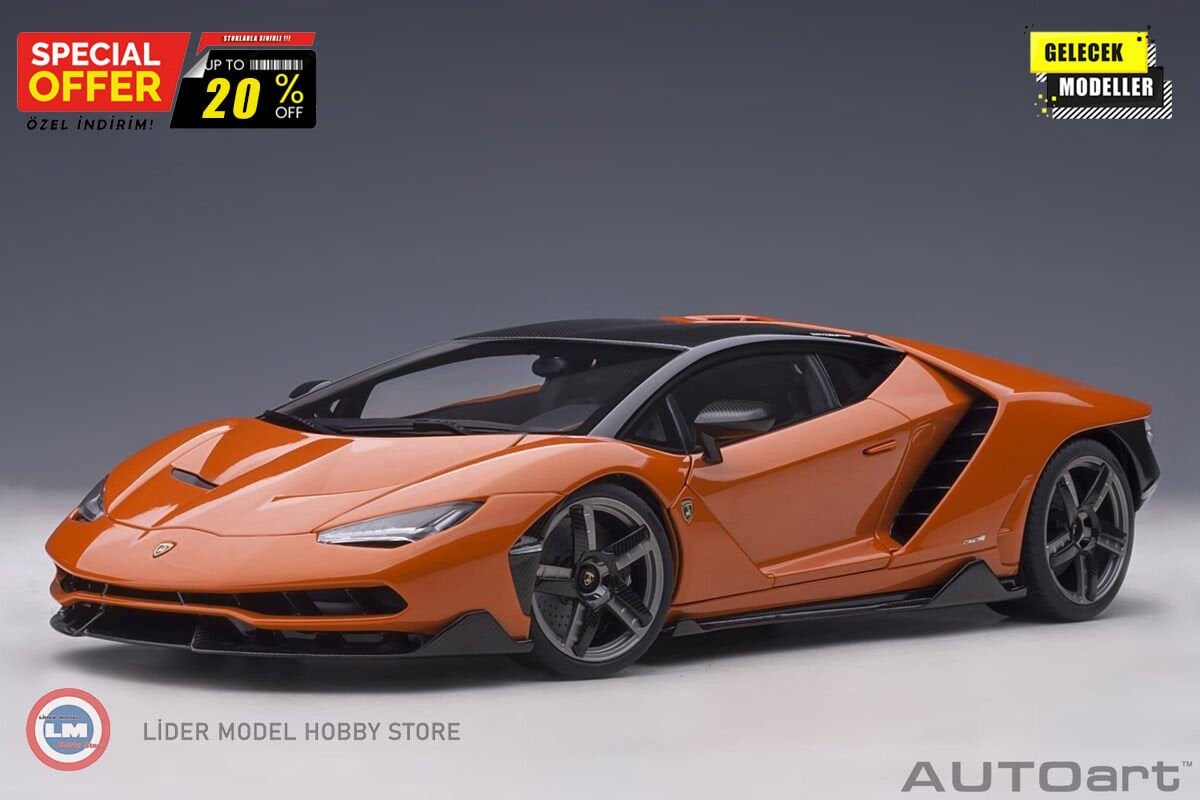 1:18 Autoart 2016 Lamborghini Centenario (Arancio Argos)