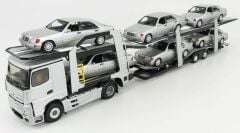 1:43 2020 Mercedes Benz Actros 5 Truck Car Transporter