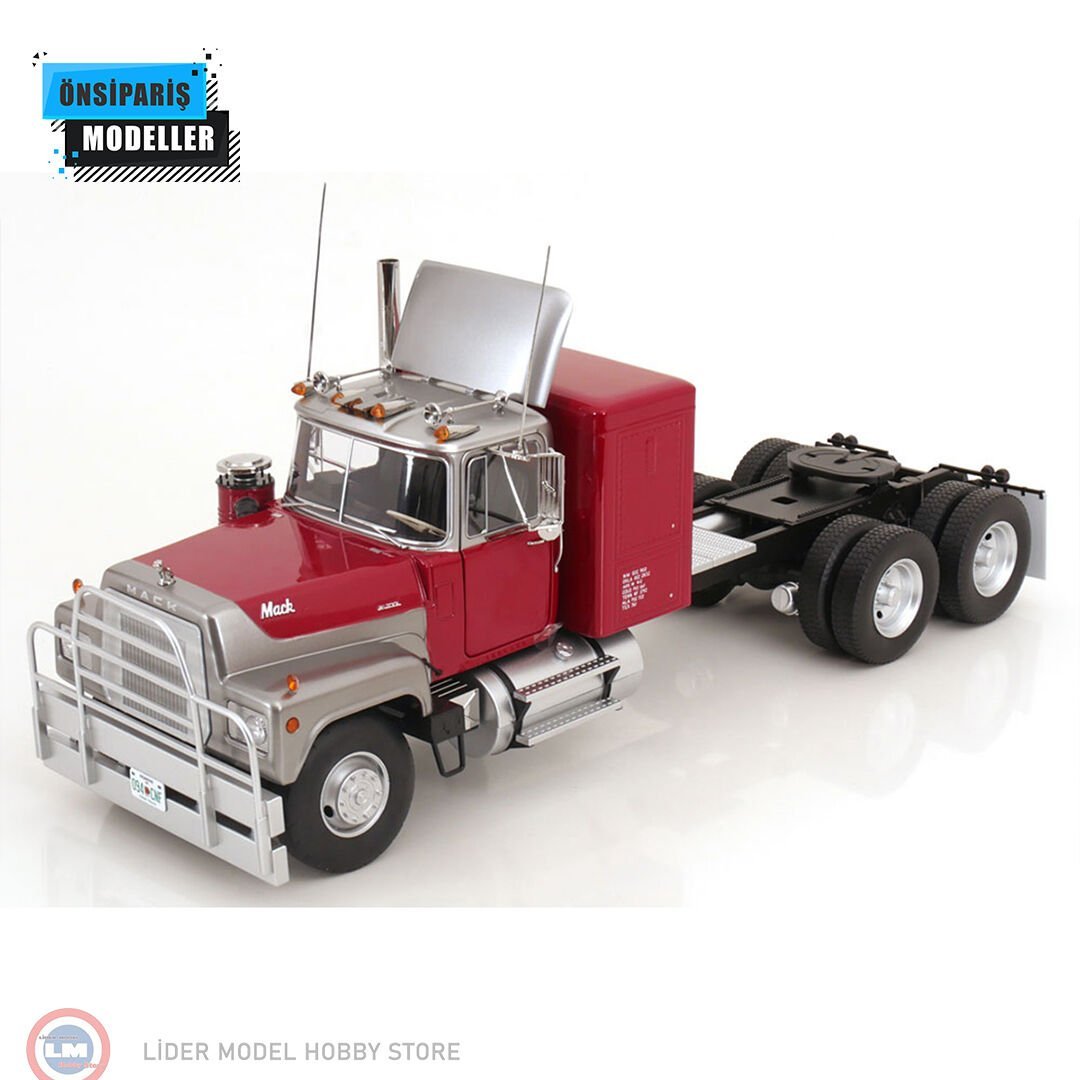 1:18 Road Kings 1974 Mack RL700L Red Metallic / Silver