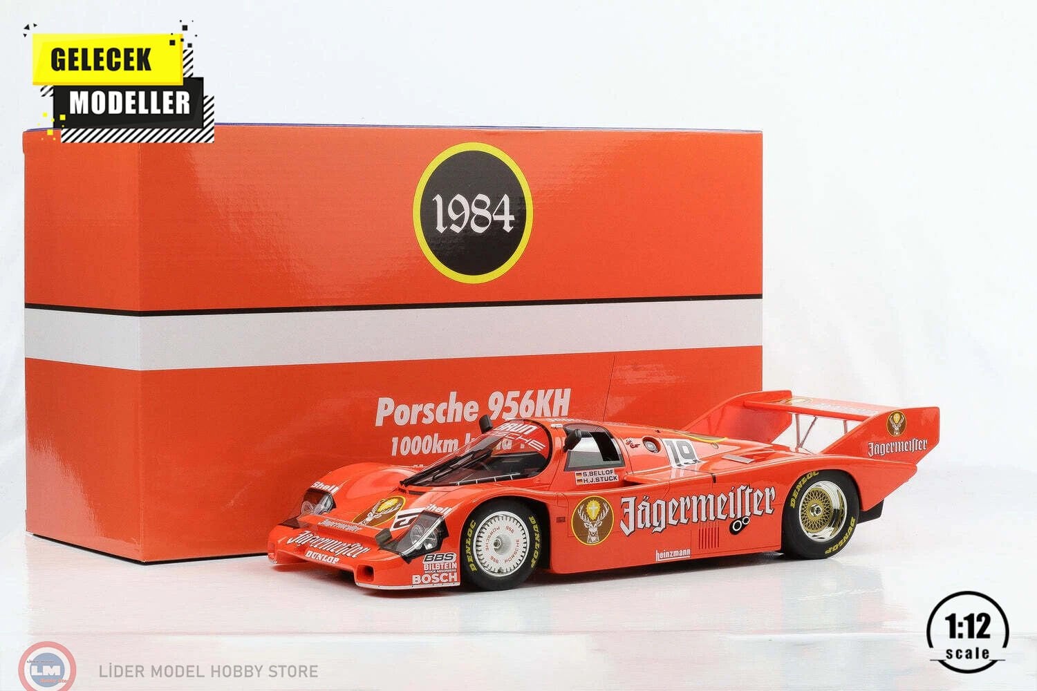 1:12 WERK83 Porsche 956B Jägermeister #19 Winner 1000km Imola 1984 - StuckBellof