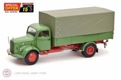 1:18 Schuco 1950 Mercedes Benz L3500 Flatbed truck with tarpaulin