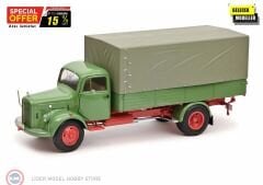 1:18 Schuco 1950 Mercedes Benz L3500 Flatbed truck with tarpaulin
