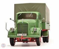 1:18 Schuco 1950 Mercedes Benz L3500 Flatbed truck with tarpaulin