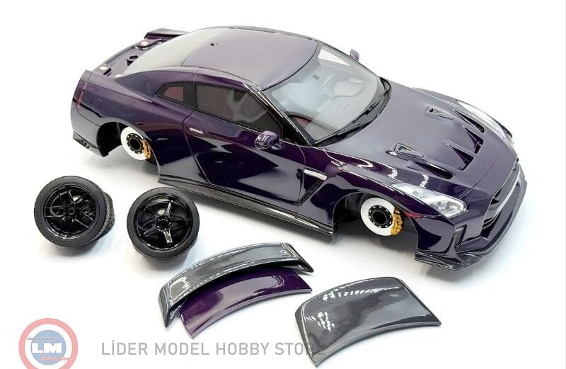 1:18 One Model Nissan GT-R R35 Custom Edition Purple
