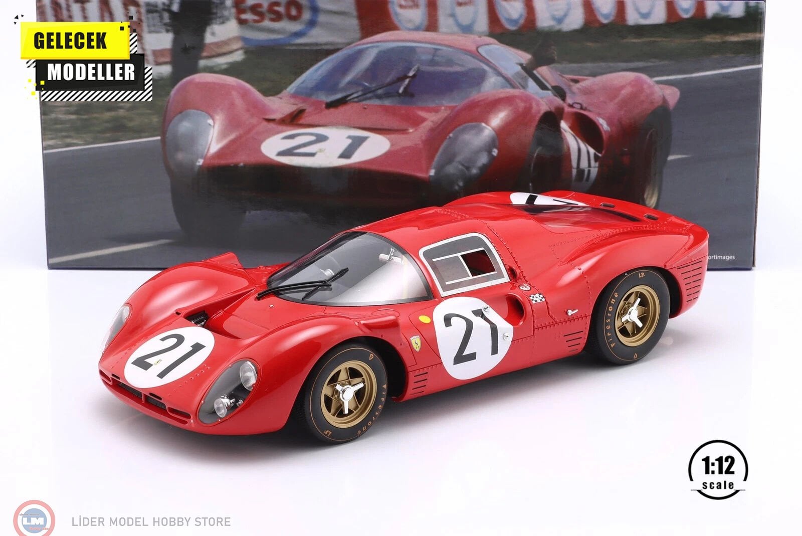 1:12 WERK83 Ferrari 330 P4 #21 2nd 24h LeMans 1967 Scarfiotti, Parkes