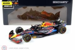 1:18 Minichamps 2023 Oracle Red Bull Racing RB19 #1 - Max Verstappen Winner Austin GP