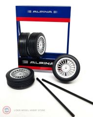 1:18  Alpina Standlı Jant Lastik Seti