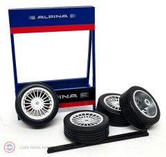 1:18  Alpina Standlı Jant Lastik Seti