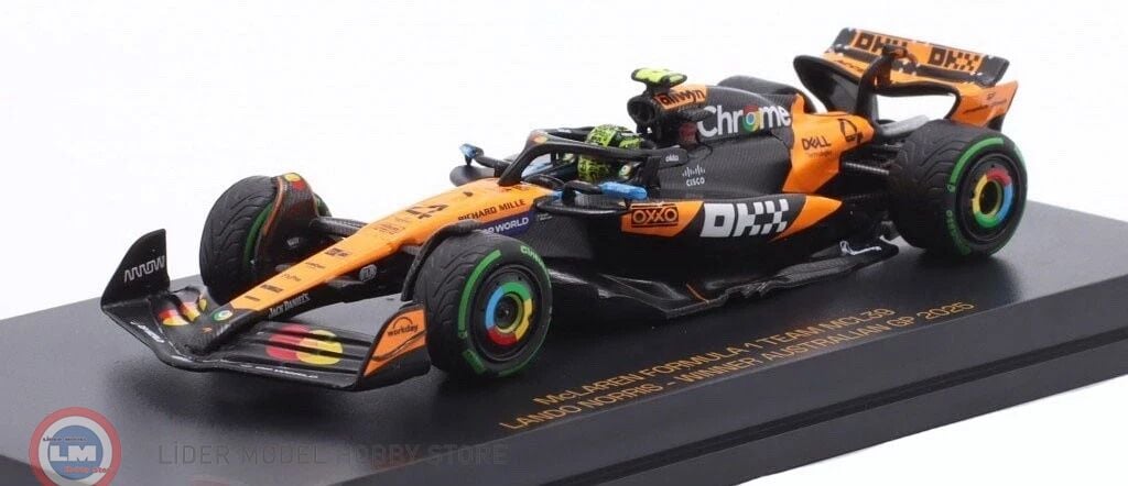 1:64 Minichamps 2025 Mclaren FORMULA 1 TEAMMCL39 #4 -LANDO NORS – Winner Australian GP