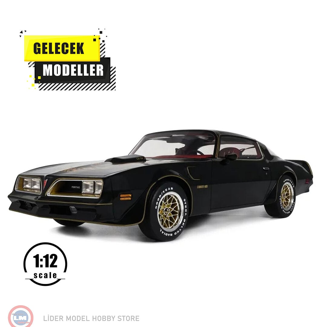 1:12 OTTO 1978 Pontiac Firebird Trans Am Starlight Black - Smokey and Bandit
