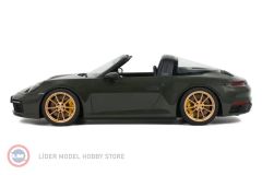 1:18 2020 PORSCHE 911 (992) TARGA 4S PTS - BLACK OLIVE GREEN