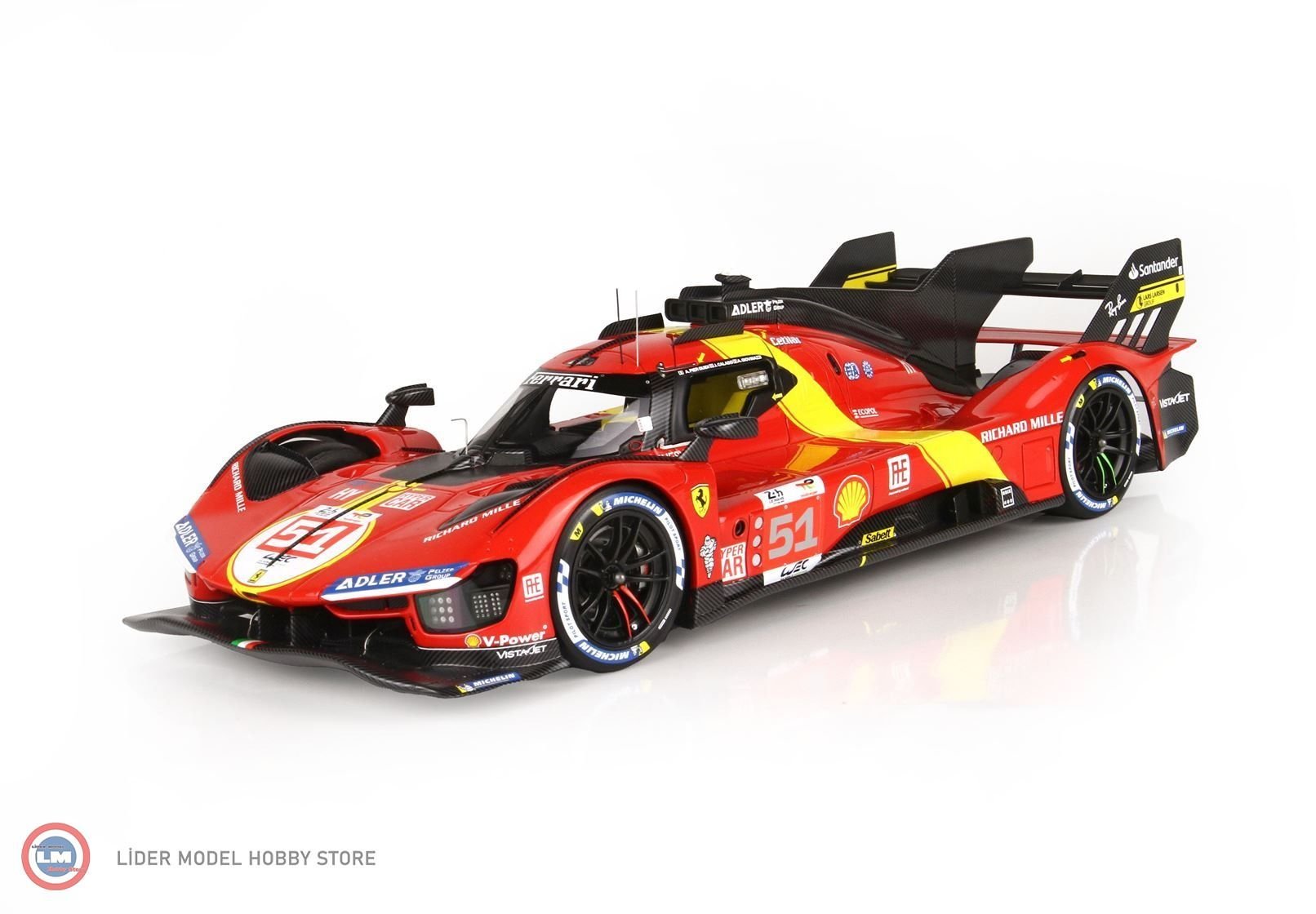 1:18 BBR 2023 Ferrari 499P Winner Le Mans #51