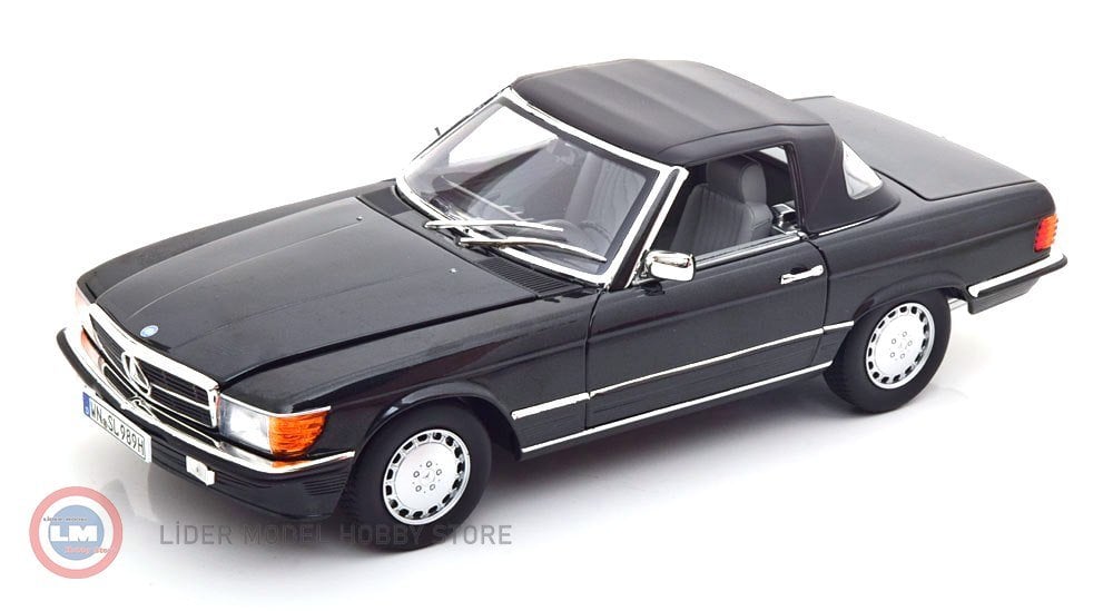 1:18 1986 Mercedes Benz 300 SL R107 - Black