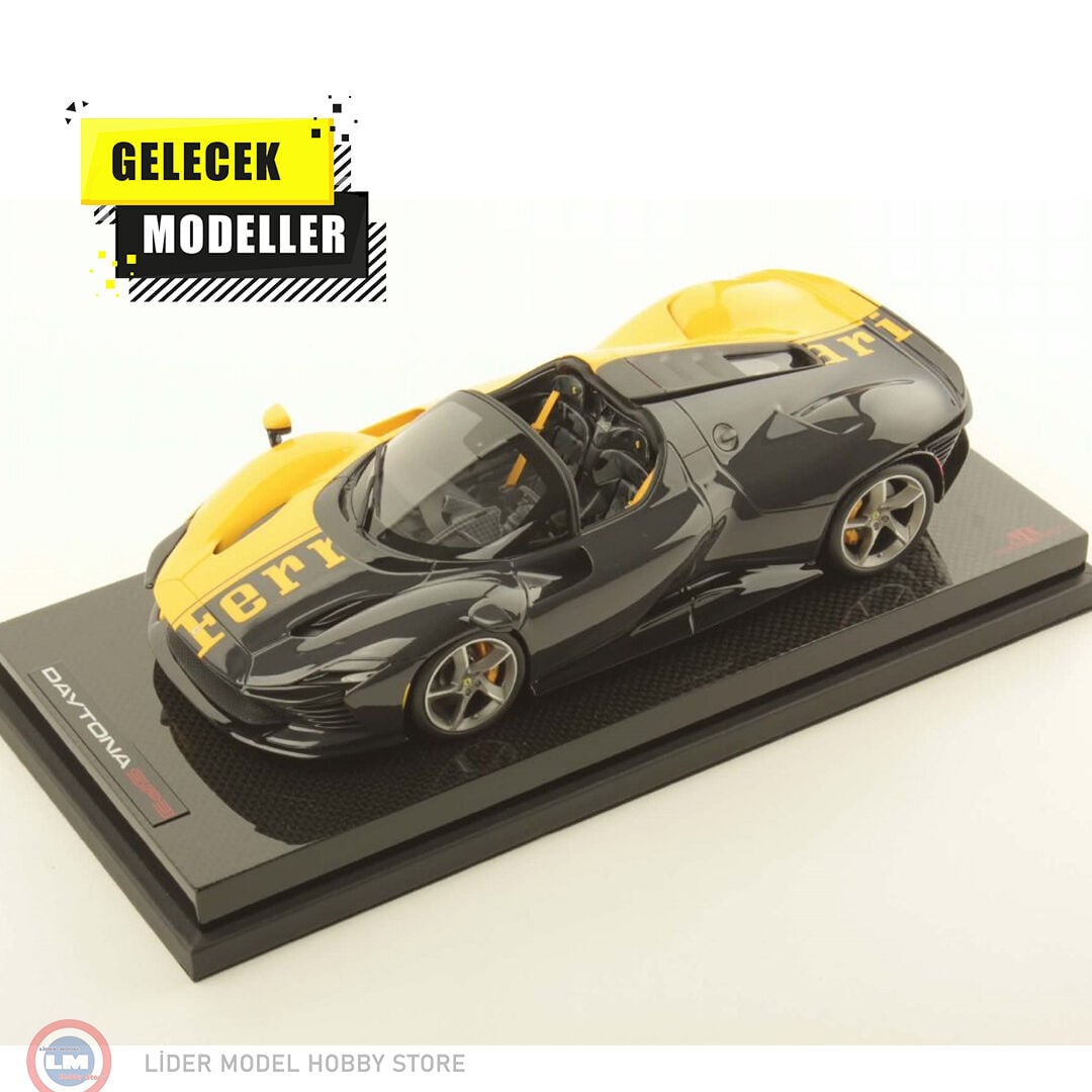 1:18 MR Collection Ferrari Daytona SP3 Giallo Modena  Shiny Carbon