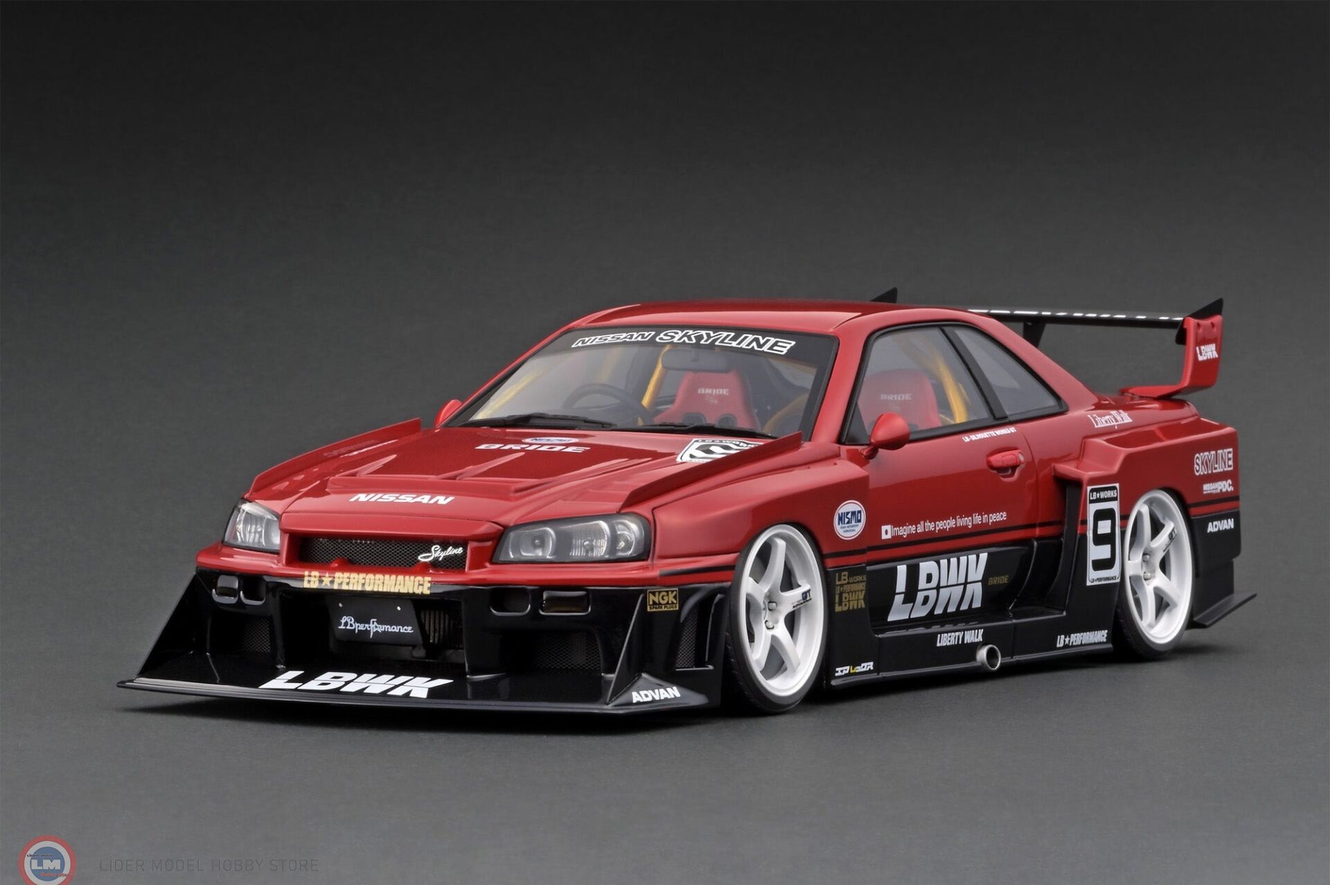 1:18 Ignition Model 2002 Nissan Skyline R34 LB-ER34 Super Silhouette