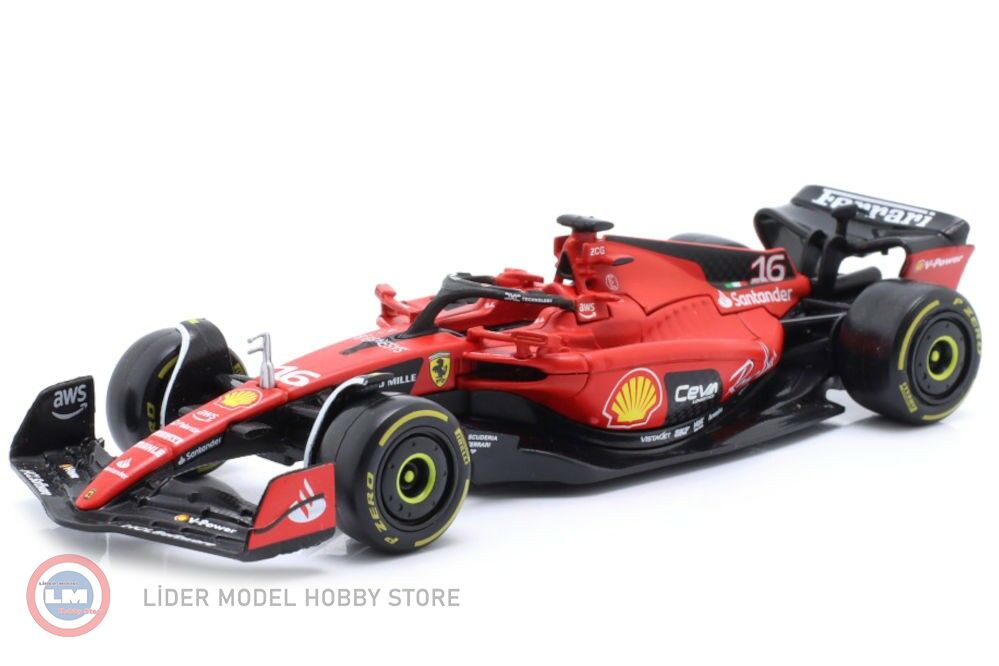 Burago - 1:43 2023 Ferrari F1 #16 CHARLES LECLERC SEASON CAR