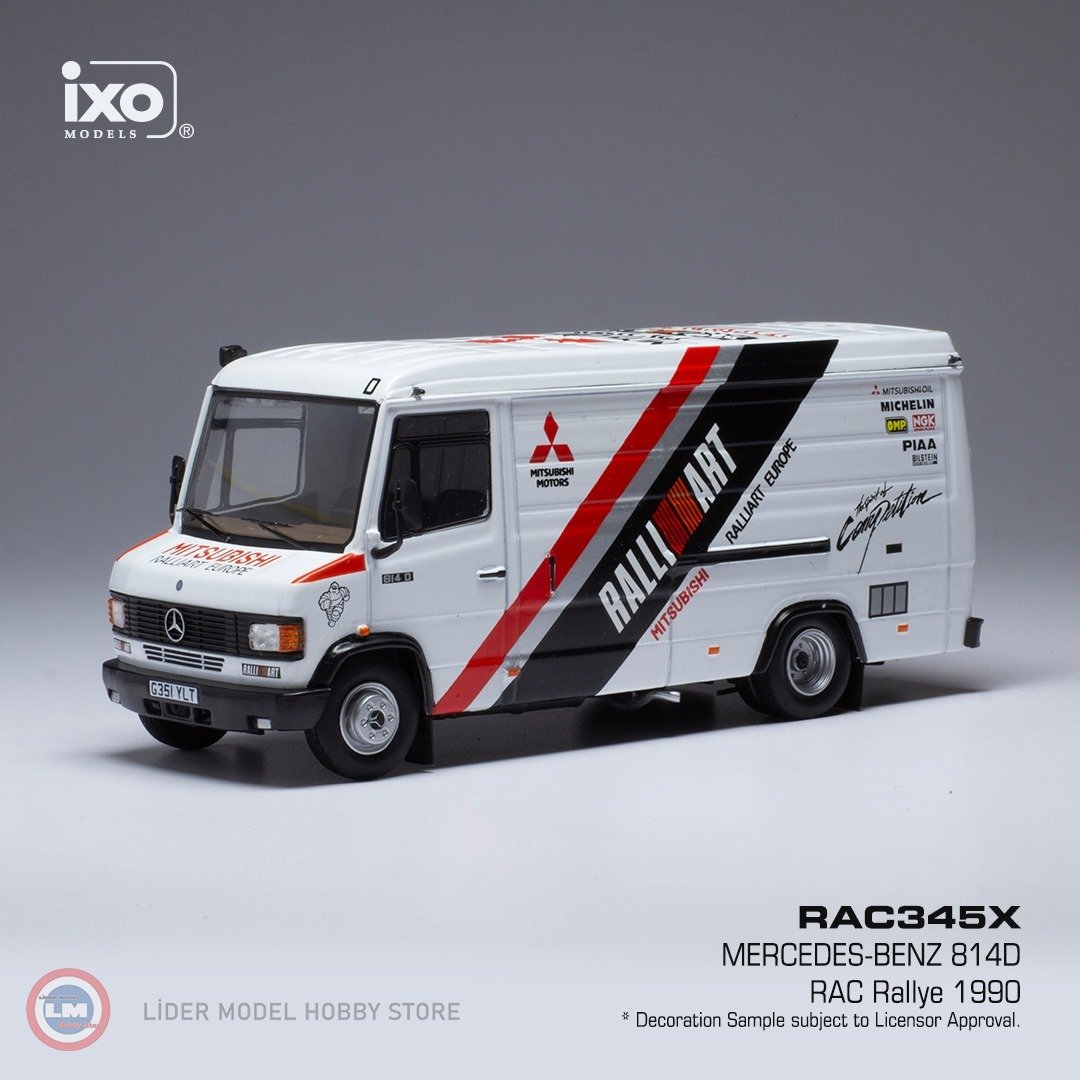 1:43 1990 Mercedes Benz 814D Van Rally Rac