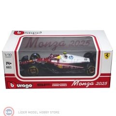 1:18 Burago Ferrari F1 SF-25 TEAM SCUDERIA #44 MONZA ITALY GP 2025 LEWIS HAMILTON