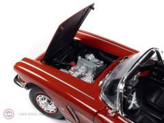 1:18 AutoWorld 1962 Chevy Corvette Convertible Hemmings Dark Red