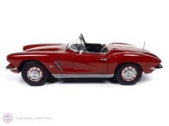1:18 AutoWorld 1962 Chevy Corvette Convertible Hemmings Dark Red