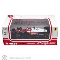 1:18 Burago Ferrari F1 SF-25 TEAM SCUDERIA  #16 MONZA ITALY GP 2025 CHARLES LECLERC
