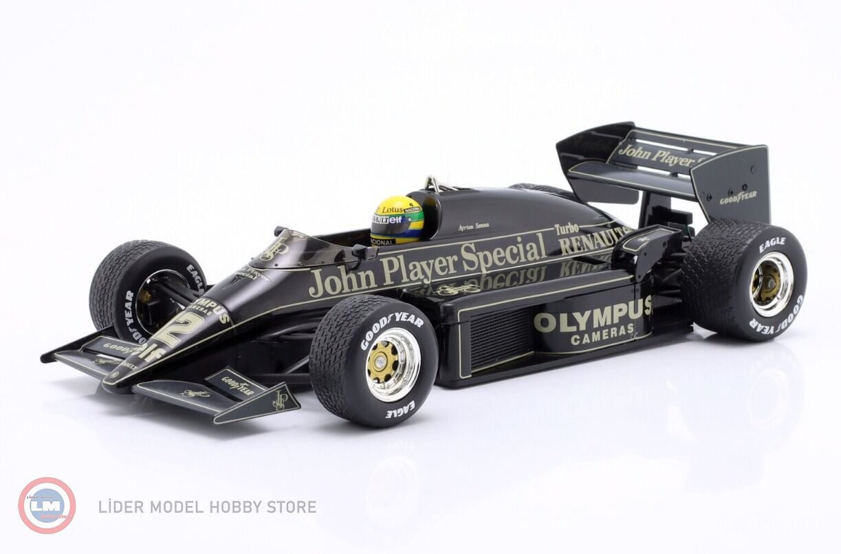 1:18 PremiumX 1985 Lotus 97T Ayrton Senna Pole Position & Winner Portugal GP (Estoril) Formula 1 1985