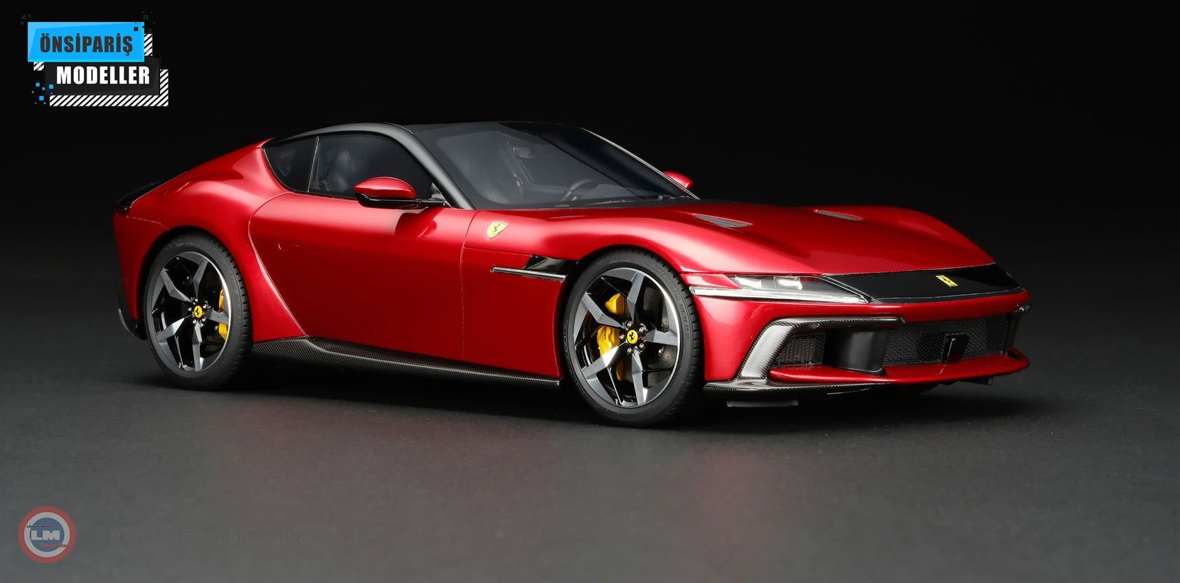 1:18 Amalgam 2024 Ferrari 12 Cilindri - Rosso Imola Red