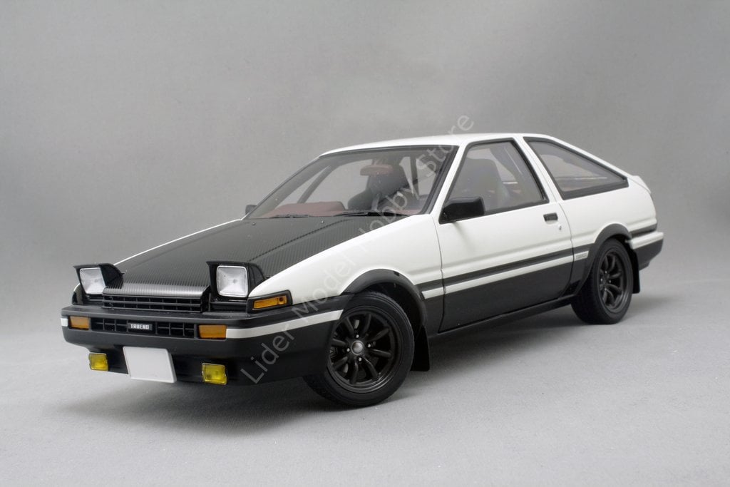 1:18 1980 Toyota Sprinter Trueno AE86 initial D Project D Final