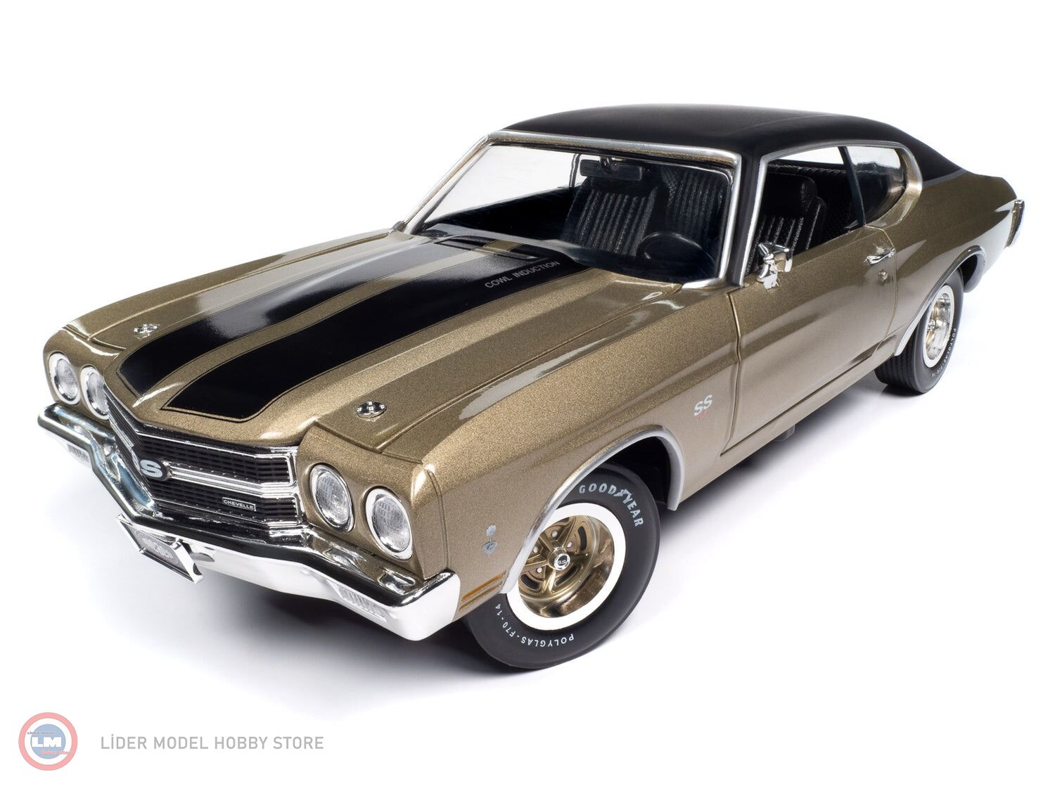 1:18 AutoWorld 1970 Chevrolet Chevelle SS (MCACN) Centennial Gold