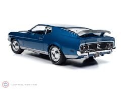 1:18 AutoWorld 1971 Ford Mustang Mach 1 (MCACN) Code Q Med Blu