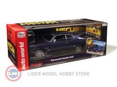 1:18 AutoWorld 1970 Plymouth Duster 340 (Mecum Auctions) FC7 Inviolet