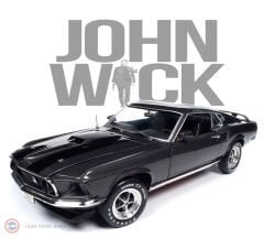1:18 AutoWorld 1969 Ford Mustang John Wick MOVIE EDITION