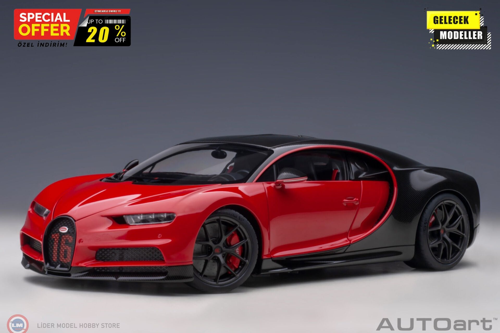 1:18 Autoart 2019 Bugatti Chiron Sport