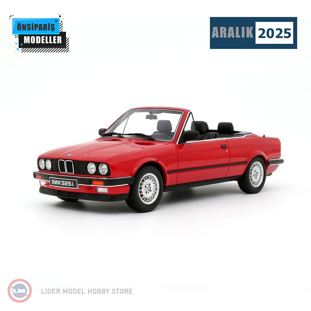 1:18 Otto 1986 BMW 325i Convertible Bright Red 308